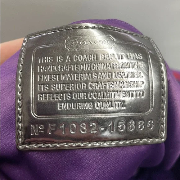 Coach ‘Poppy’ Tartan Plaid Glam Tote - Picture 12 of 12